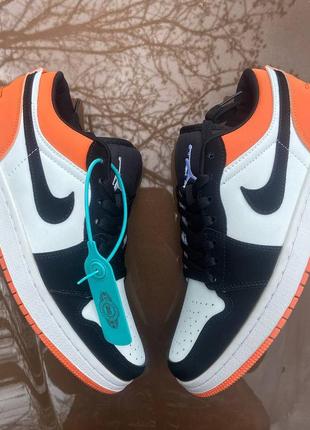nike colors air jordan 1 low black&orange (накладан платеж)