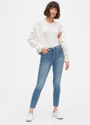Женские джинсы gap с высокой посадкой1 фото