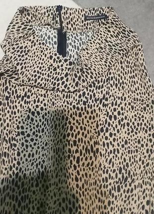 Юбка миди юбка леопардовый принт2 фото