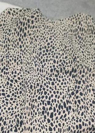 Юбка миди юбка леопардовый принт3 фото