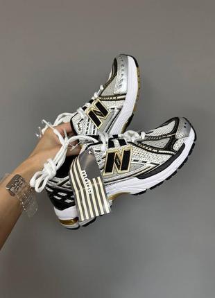 Кроссовки new balance 1906r gold / silver / black grid premium2 фото