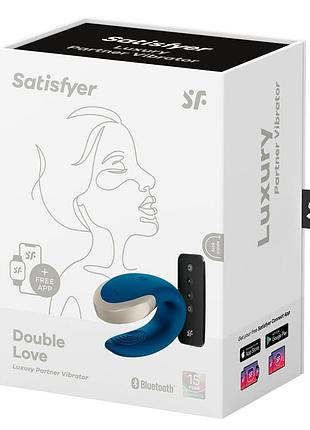 Смарт-вибратор для пар satisfyer double love (blue) 7