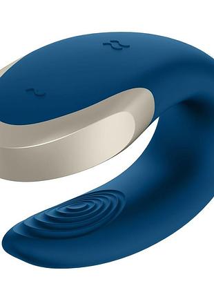 Смарт-вибратор для пар satisfyer double love (blue) 5