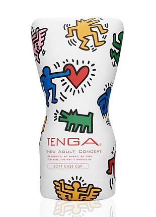 Мастурбатор tenga keith haring soft case cup (м’яка подушечка) стисний