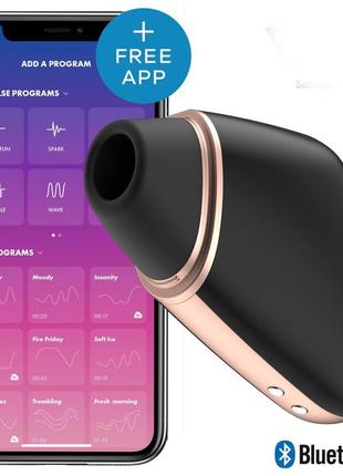 Вакуумный клиторальный стимулятор satisfyer love triangle black