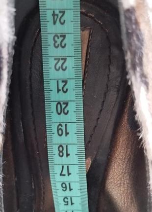 Кожаные туфли лодочки, в леопардовом принте р.386 фото
