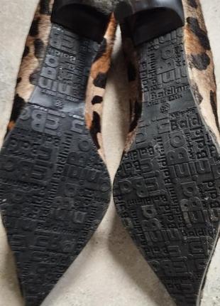 Кожаные туфли лодочки, в леопардовом принте р.385 фото