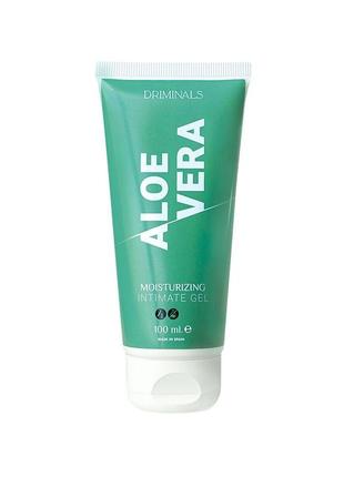 Увлажняющий гель-лубрикант на водной основе driminals aloe vera, 100 мл, экстракт алоэ