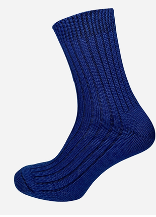 Набір шкарпеток лео тепло карпат вовна 40-41 5 пар синій2 фото