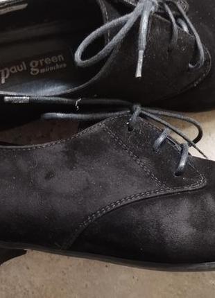 Замшевые, черного цвета туфли р.38