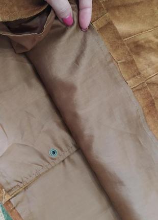 Натуральная кожаная юбка юбка замшевая рижа 
ххс, 32 размер9 фото