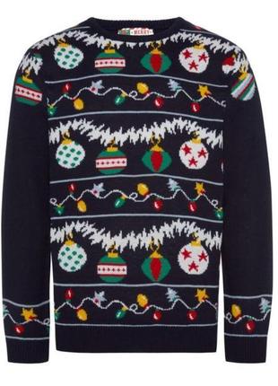 Очень красивый и стильный брендовый новогодний свитер 21.1 фото