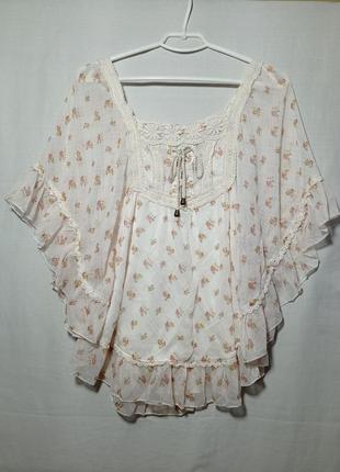 Туника пончо блуза р. л