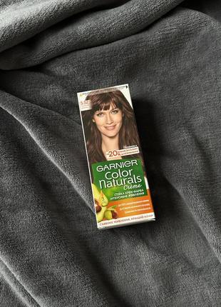 Стійка крем-фарба з трьома маслами garnier color naturals
