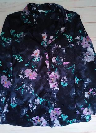 Кофта пижамная с цветочным принтом