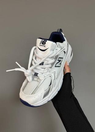 Кроссовки new balance 530 «silver / navy blue» 26 фото