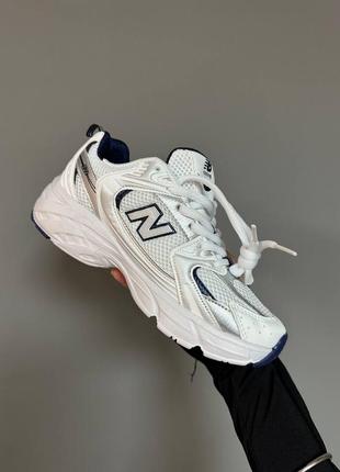 Кроссовки new balance 530 «silver / navy blue» 25 фото