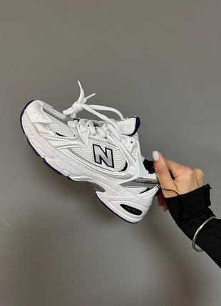 Кроссовки new balance 530 «silver / navy blue» 23 фото