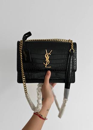 Сумка жіноча чорна ysl