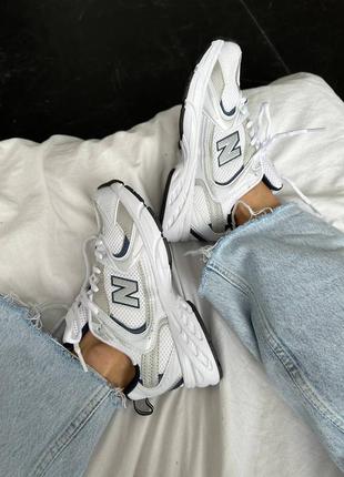 Кросівки new balance 530 « silver / navy blue»5 фото