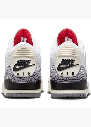 Кросівки air jordan 3 retro white cement reimagined white4 фото
