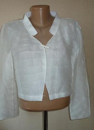 Giorgio armani нарядный жакет, болеро, р 44, сделано в италии