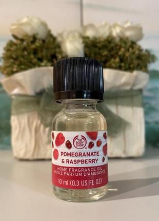 🇬🇧 the body shop вкусняшка 😋 ароматическое масло "гранат и малина" pomegranate & raspberry home fragrance oil редкость