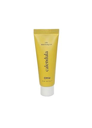 Пилинг скатка для лица миниатюра ottie calendula lha mild peeling gel, 20 мл.1 фото