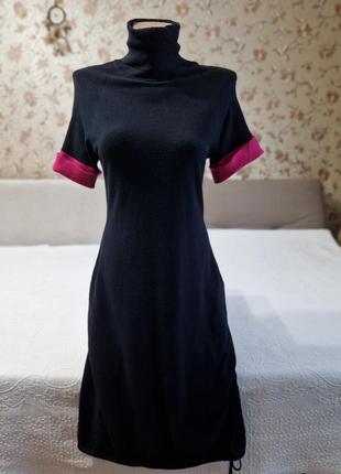 🌈🕊️🌻 женское трикотажное платье с контрастной отделкой twin-set simona barbieri3 фото