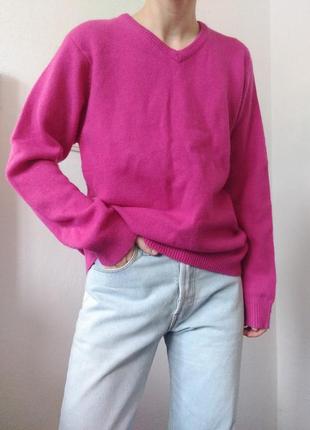 Шерстяной свитер разовый джемпер овечья шерсть пуловер реглан лонгслив кофта шерсть винтажный свитер джемпер винтаж8 фото