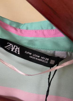 Рубашка сатин zara6 фото