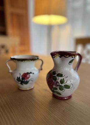 Итальянская ваза росписная вручную цветами2 фото