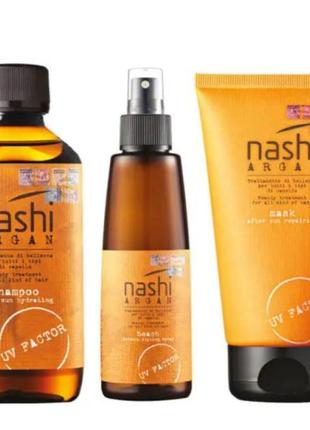 Nashi argan loves beach серия профессиональных продуктов премиум класса для ухода за волосами и телом nashi argan sun line