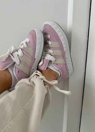 Кроссовки женские adidas adimatic “pink/white” premium