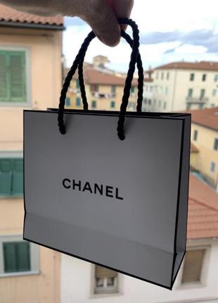 Шанель пакет кулек упаковочный подарочный chanel