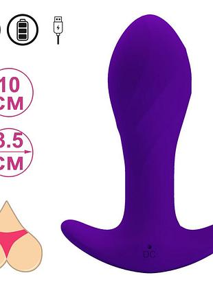 Вибро-плаг якорь силиконовая анальная пробка с вибратором pretty love - morton