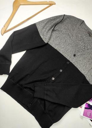Джемпер мужской черного серого цвета на пуговицах от бренда s.c.w. m2 фото