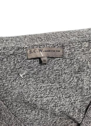 Джемпер мужской черного серого цвета на пуговицах от бренда s.c.w. m4 фото