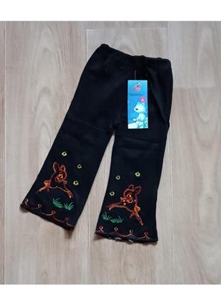 Детские трикотажные брюки на девочку р.18 - 9-12 месяцев, 39012