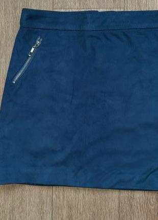 Стильна спідниця під замшу