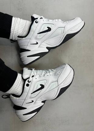 Кроссовки nike m2k tekno white black2 фото