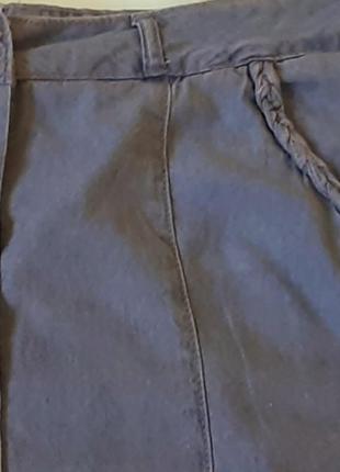 Джинсовая юбка на пуговицах с карманами в размере plus size9 фото