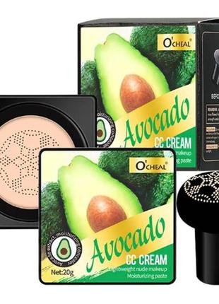 Кушон тональний крем основа під макіяж cc cream avocado o'cheal (4776)