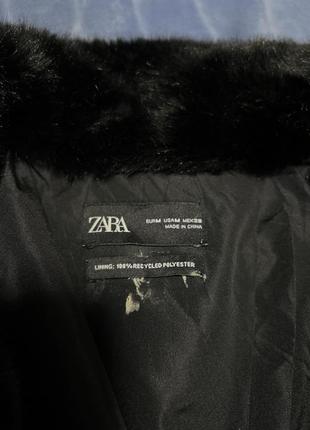 Шубка з еко хутра  zara🖤6 фото