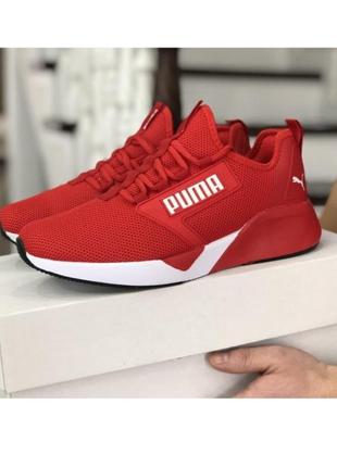 Мужские кроссовки puma пума красные сетка весна/лето-осень демисезонные размер 442 фото