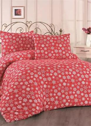 Постельное белье зимнее новогоднее рождественская снежинки постель