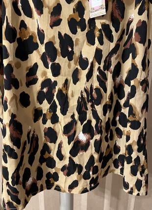 Новая! миди юбка в леопардовый принт boohoo8 фото