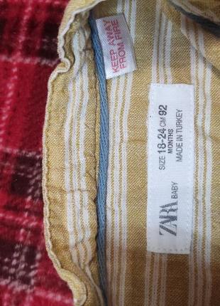 Рубашка zara 18-24 місяців 7