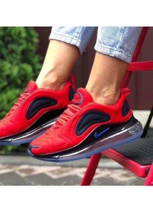 Кроссовки женские демисезонные nike air max 720 найк айр макс подростковые красные весна/лето/осень1 фото