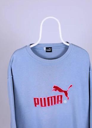 Puma пума вінтажний світшот светр бавовна л хл2 фото